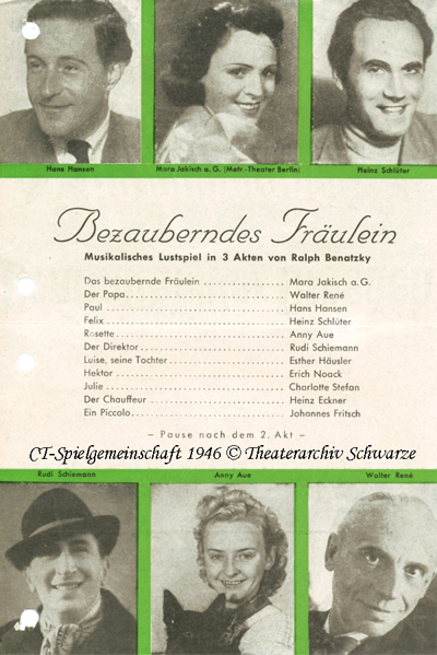 Bezauberndes Fräulein 1946