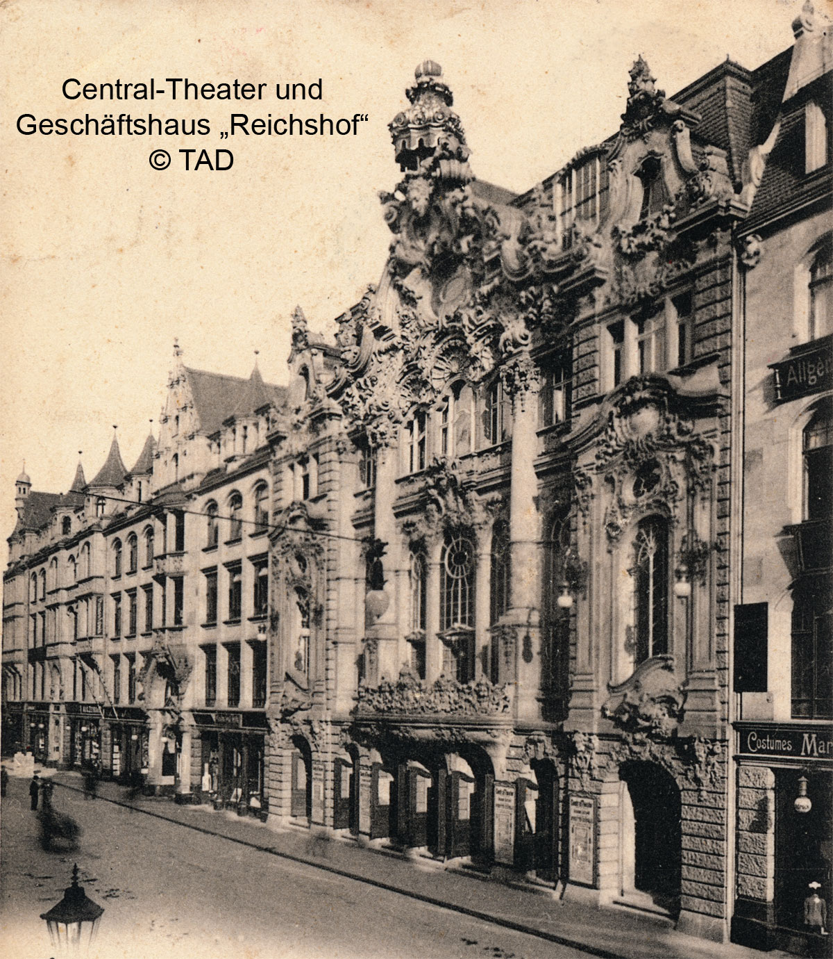 Central-Theater und Reichshof 1900