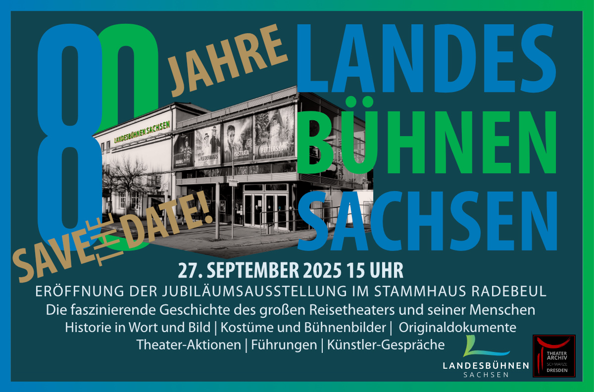 Werbung 80 Jahre Landesbühnen am 27.9.2025