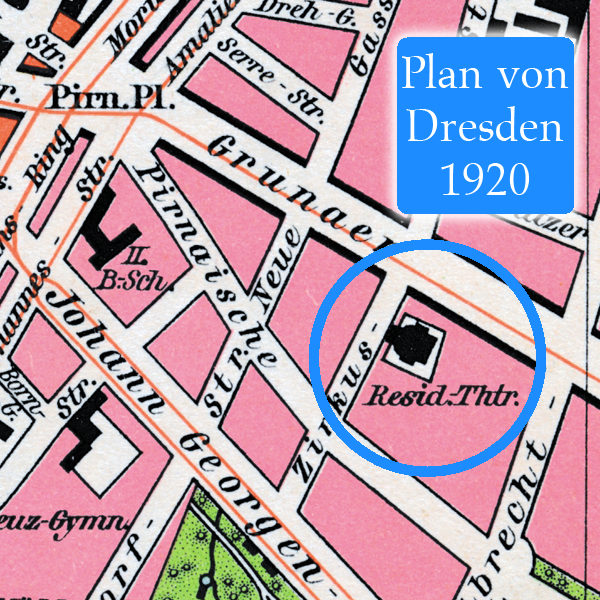 Plan von Dresden 1920