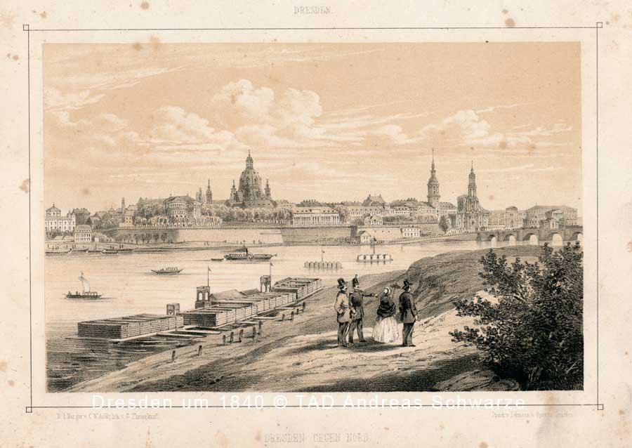 Dresden gegen Nord 1840